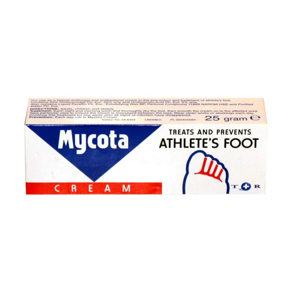 Mycota Athlete's Foot Cream 25g - 3 Packs product image - Fusion Pharmacy UK
