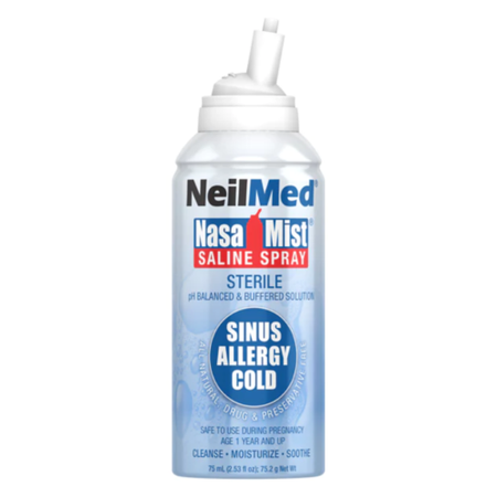 Neilmed NasaMist Saline Nasal Spray - 75ml product image - Fusion Pharmacy UK