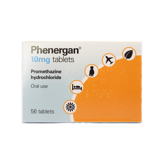 Phenergan 10mg Promethazine Hydrochloride - 56 Tablets