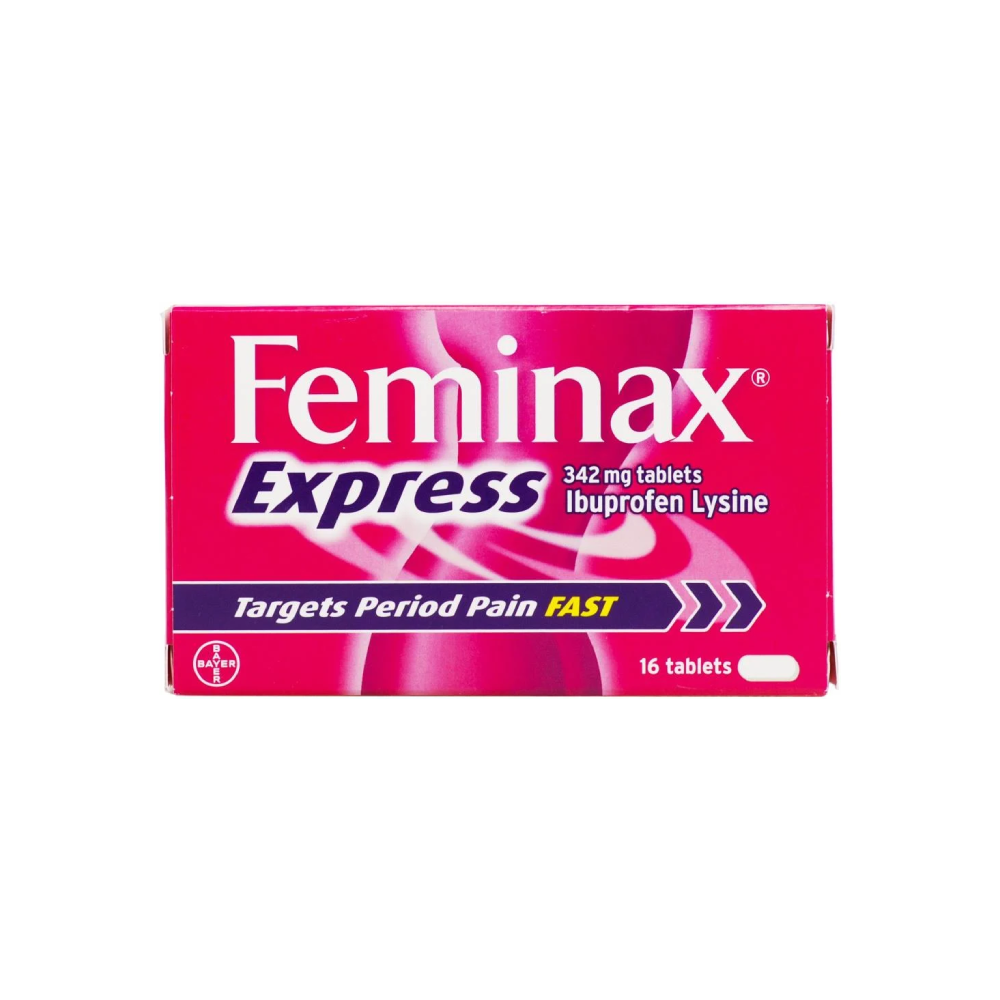 Feminax Express 342mg - 16 Tablets product image - Fusion Pharmacy UK