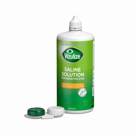 Vizulize Saline Solution For Sensitive Eyes - 360ml product image - Fusion Pharmacy UK