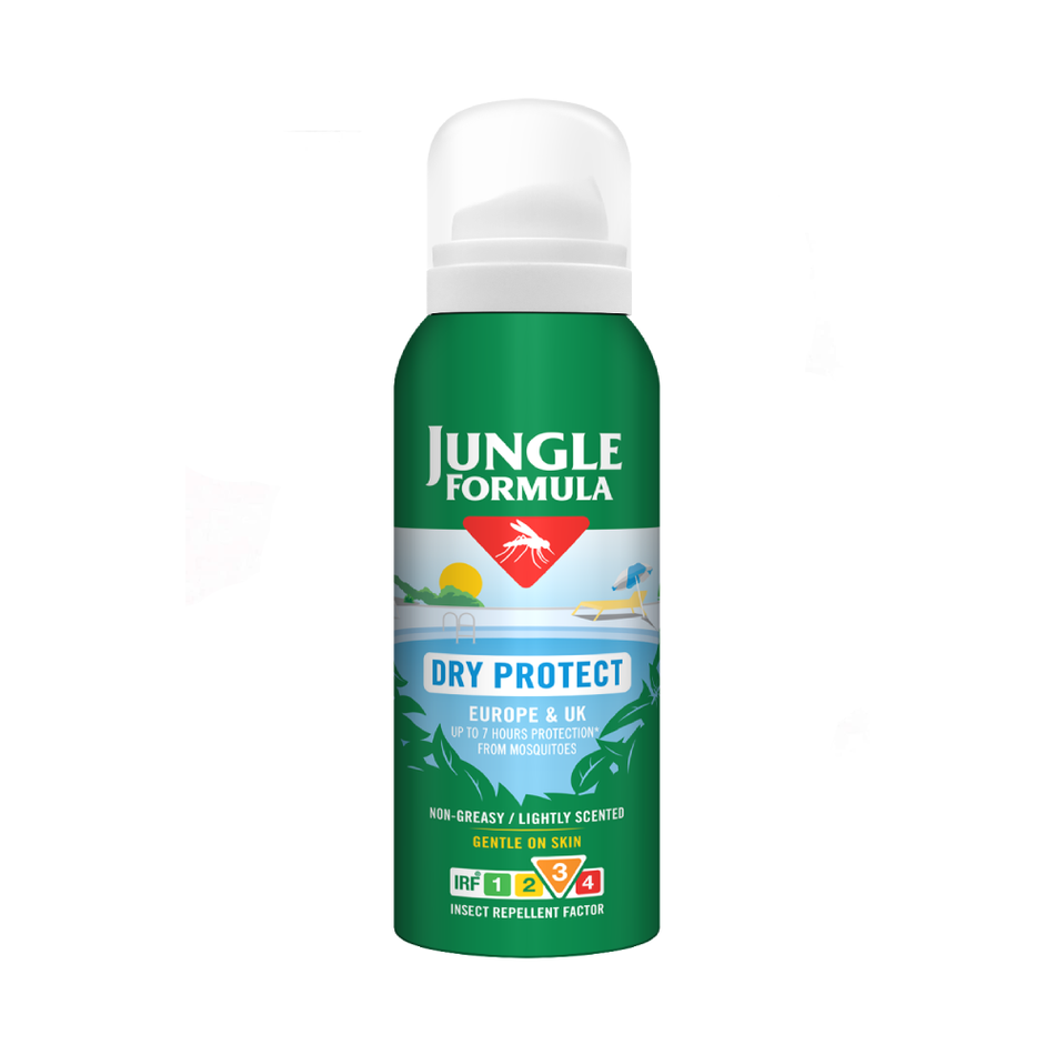 Jungle Formula Dry Protect Aerosol Spray - 125ml product image - Fusion Pharmacy UK