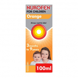 Nurofen For Children Orange - 100ml product image - Fusion Pharmacy UK