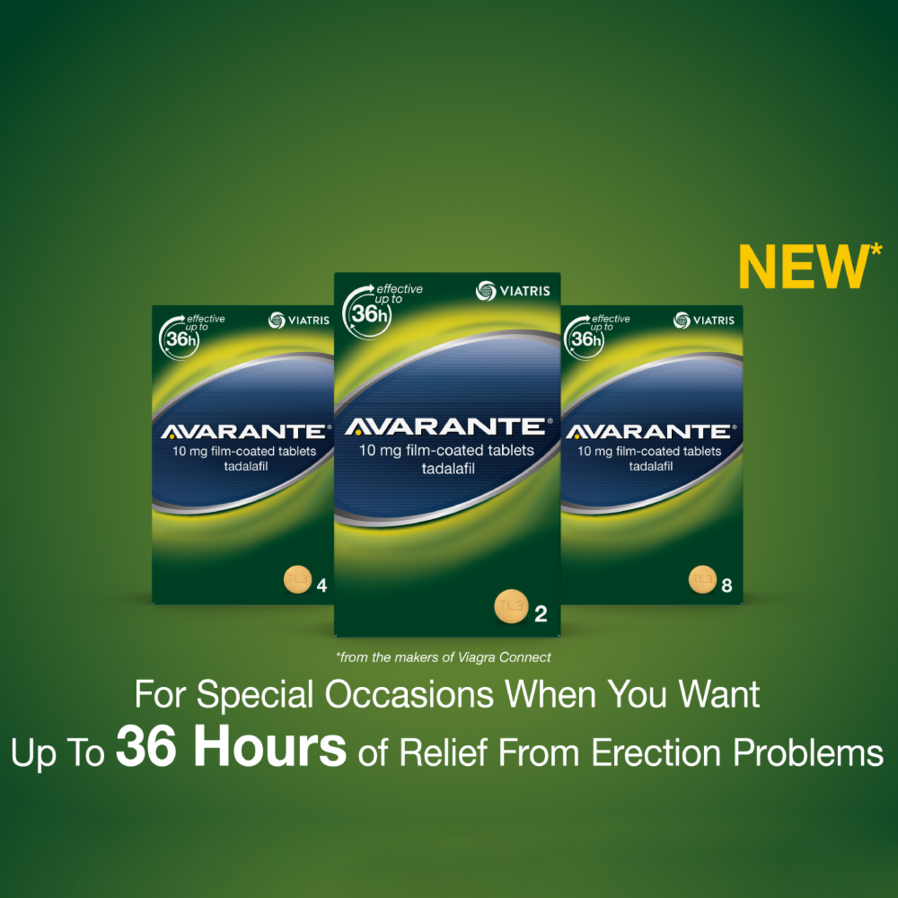 Avarante 10mg Tadalafil - 8 Tablets