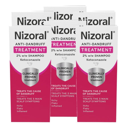 Nizoral Anti-Dandruff Shampoo - 60ml - 6 Packs product image - Fusion Pharmacy UK