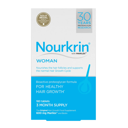 Nourkrin Woman For Hair Growth - Three Months Supply - 180 Tablets