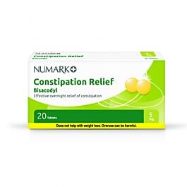 Numark Constipation Relief 5mg - 20 Tablets product image - Fusion Pharmacy UK