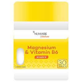 Numark Magnesium & Vitamin B6 - 30 Tablets product image - Fusion Pharmacy UK