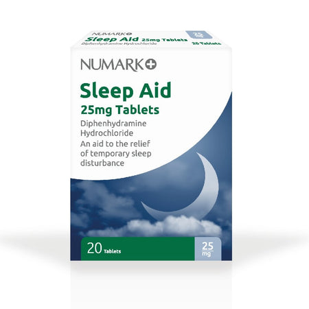Numark Night Time Sleep Aid 25mg - 20 Tablets product image - Fusion Pharmacy UK