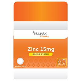 Numark Zinc 15mg - 60 Tablets product image - Fusion Pharmacy UK