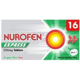 Nurofen Express 256mg - 16 Tablets product image - Fusion Pharmacy UK