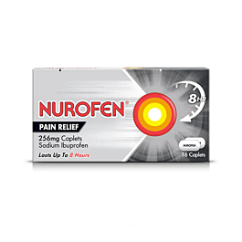 Nurofen Pain Relief 256mg - 16 Caplets product image - Fusion Pharmacy UK