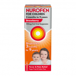 Nurofen For Children Strawberry Liquid - 100ml product image - Fusion Pharmacy UK