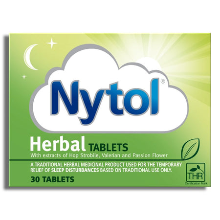 Nytol Herbal Night Time Sleep Aid - 30 Tablets product image - Fusion Pharmacy UK