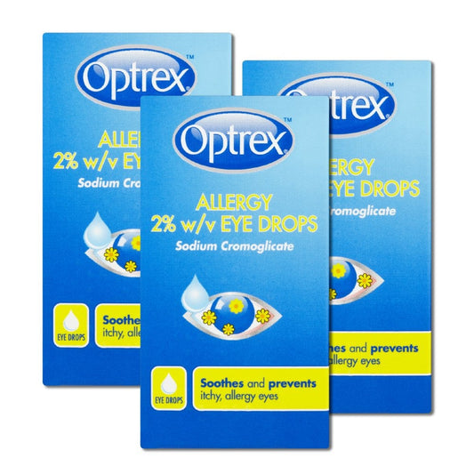 Optrex Allergy Eye Drops 2% w/v - 10ml  - 3 Packs