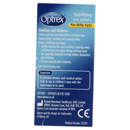 Optrex Soothing Eye Drops For Itchy Eyes - 10ml