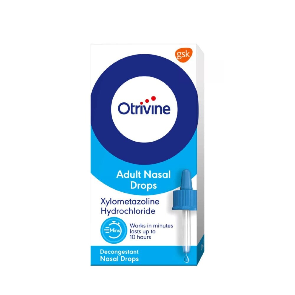 Otrivine Adult Nasal Drops - 10ml product image - Fusion Pharmacy UK
