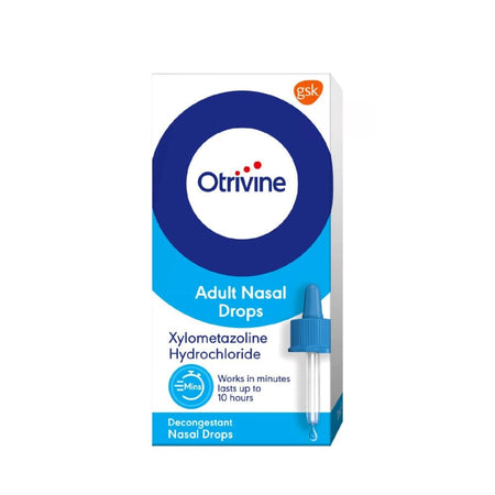 Otrivine Adult Nasal Drops - 10ml product image - Fusion Pharmacy UK