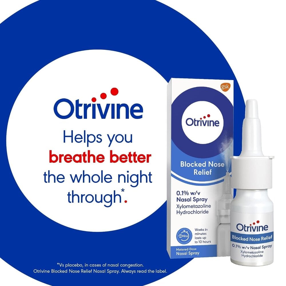 Otrivine Blocked Nose Relief Adult Metered Dose Nasal Spray 0.1% - 10ml