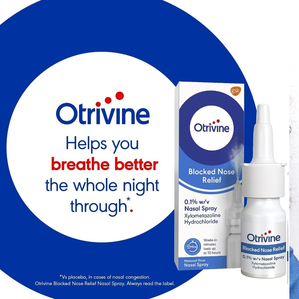 Otrivine Blocked Nose Relief Adult Metered Dose Nasal Spray 0.1% - 10ml