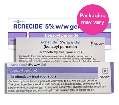 Acnecide 5% Gel Benzoyl Peroxide - 60g