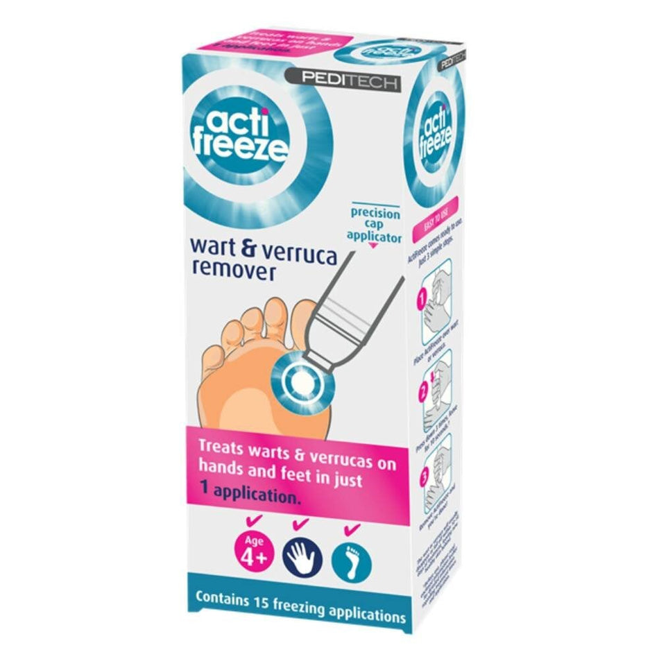 Peditech ActiFreeze Wart and Verruca Remover - 38ml product image - Fusion Pharmacy UK