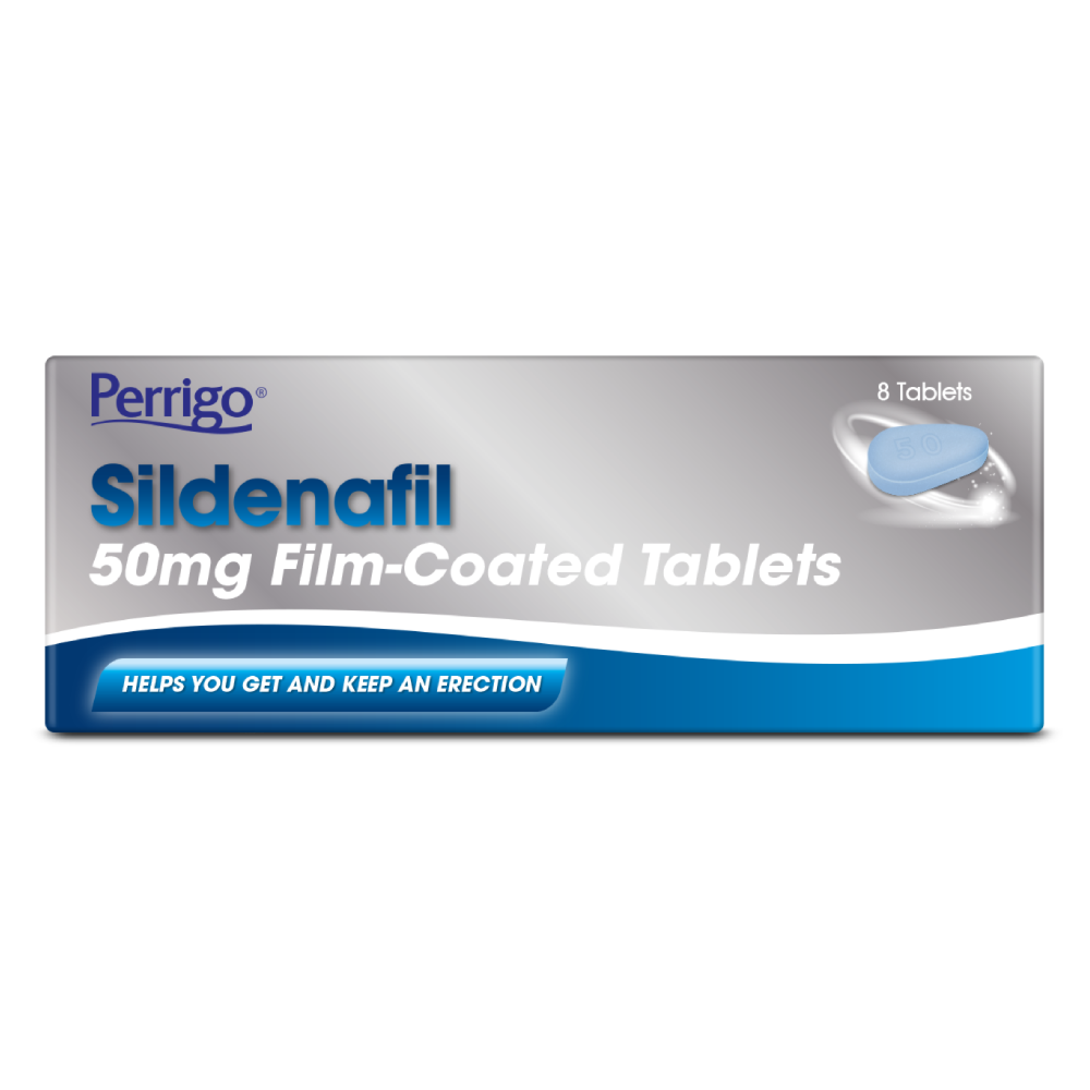Perrigo Sildenafil (Generic Viagra) 50mg - 8 Tablets product image - Fusion Pharmacy UK