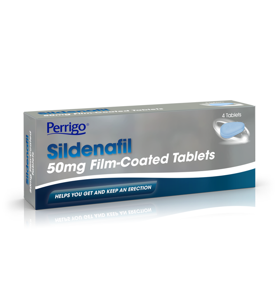 Perrigo Sildenafil (Generic Viagra) 50mg - 4 Tablets product image - Fusion Pharmacy UK