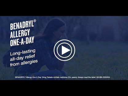 Benadryl Allergy 10mg One a Day Tablets - 30 Tablets