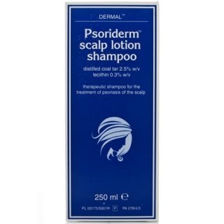 Psoriderm Scalp Lotion Shampoo - 250ml product image - Fusion Pharmacy UK