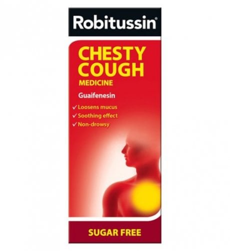 Robitussin Chesty Cough Sugar Free Liquid - 250ml product image - Fusion Pharmacy UK