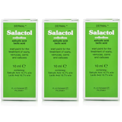 Salactol Wart Paint - 10ml - 3 Packs