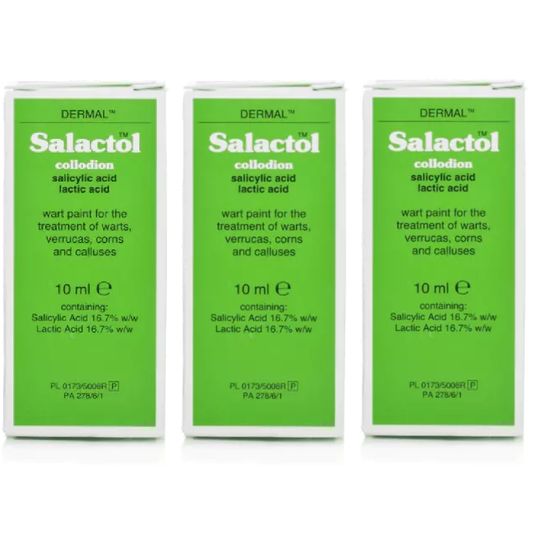 Salactol Wart Paint - 10ml - 3 Packs