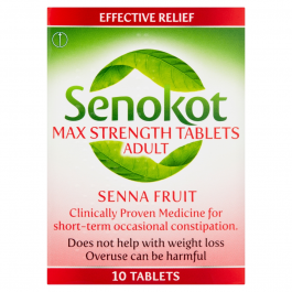 Senokot Max Strength Tablets Adult - 10 Tablets product image - Fusion Pharmacy UK