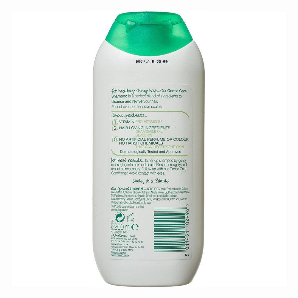 Simple Kind To Hair Gentle Care Shampoo - 200ml