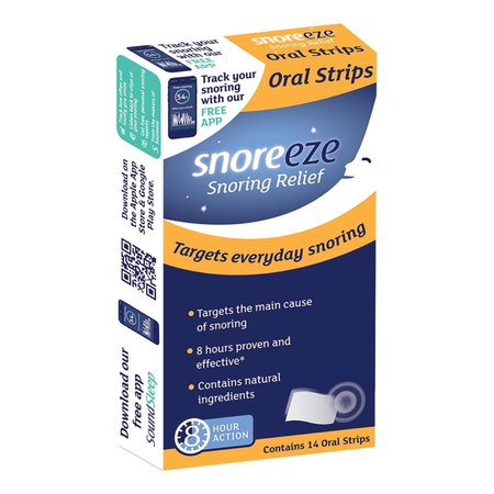 Snoreeze Oral - 14 Strips product image - Fusion Pharmacy UK