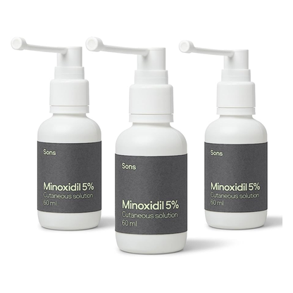 Sons Minoxidil 5% Cutaneous Solution - Three Months Supply - 60ml