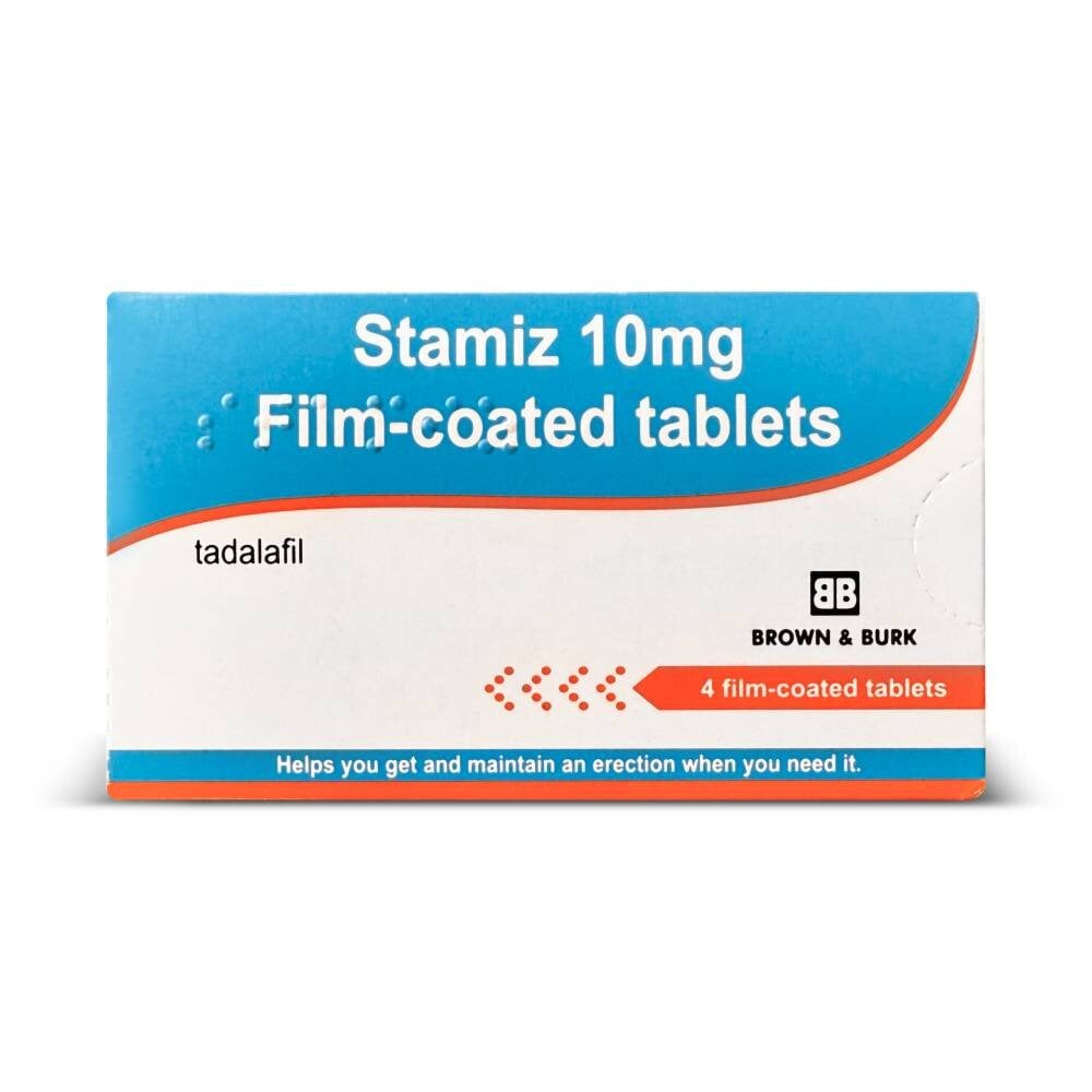 Stamiz 10mg Tadalafil - 4 Tablets