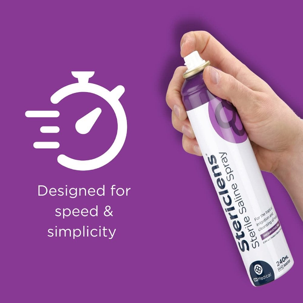 Stericlens Sterile Saline Solution Aerosol - 240ml