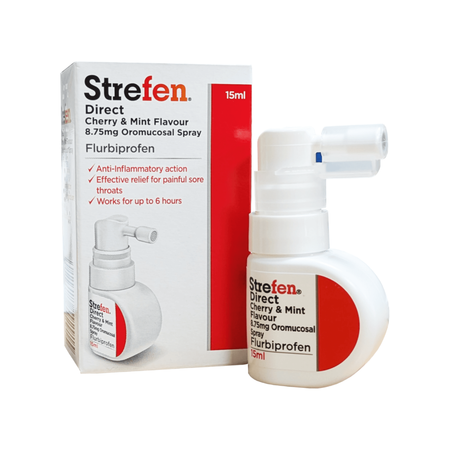Strefen Direct Cherry & Mint Flavour 8.75mg Oromucosal Spray - 15ml product image - Fusion Pharmacy UK