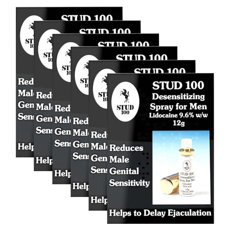 STUD 100 Desensitizing Spray for Men - 12g - 6 Packs product image - Fusion Pharmacy UK