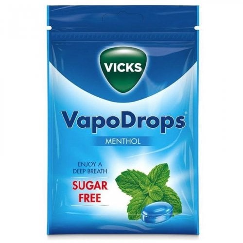 Vicks Vapodrops Sugar-Free Menthol - 72g product image - Fusion Pharmacy UK
