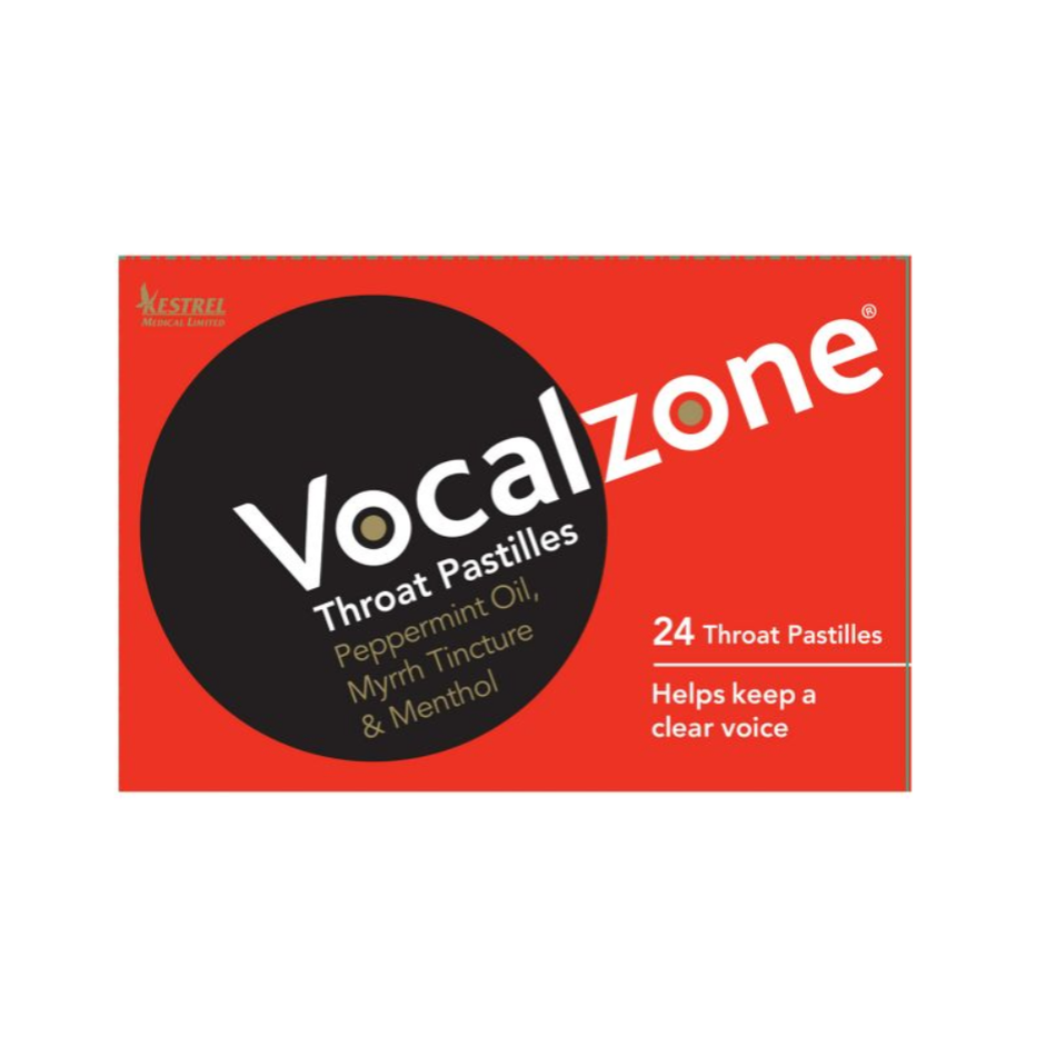 Vocalzone Throat Pastilles - 24 Pack product image - Fusion Pharmacy UK