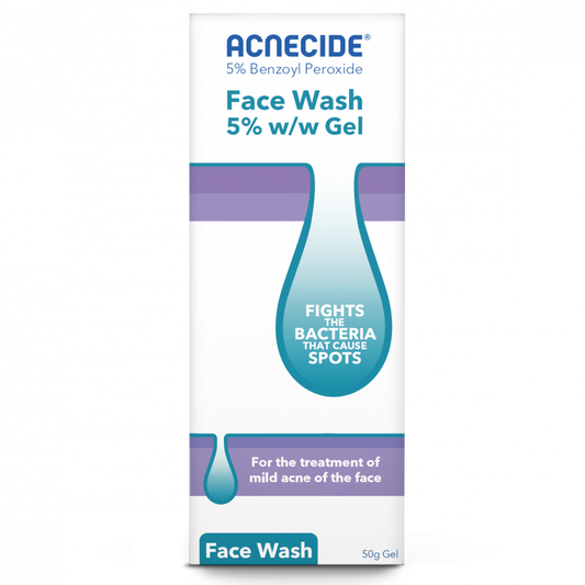 Acnecide Face Wash Spot Treatment with 5% Benzoyl Peroxide - 50g