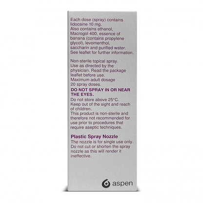 Xylocaine 10mg Anaesthetic Spray - 50ml - 3 Packs