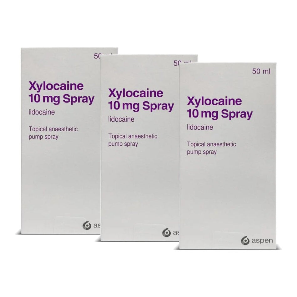 Xylocaine 10mg Anaesthetic Spray - 50ml - 3 Packs product image - Fusion Pharmacy UK