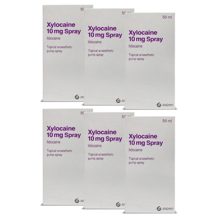 Xylocaine 10mg Anaesthetic Spray - 50ml - 6 Packs product image - Fusion Pharmacy UK