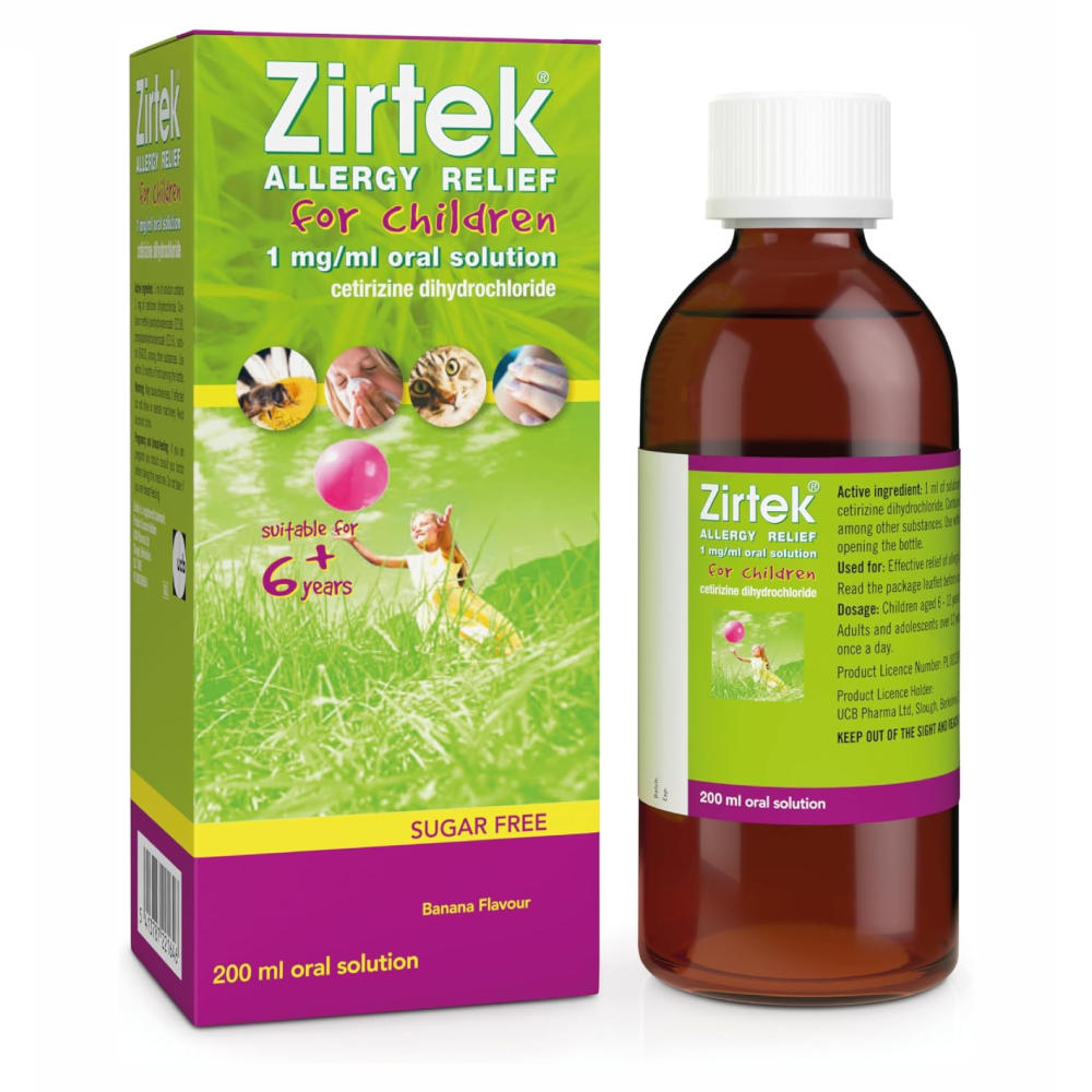 Zirtek Allergy Solution - 200ml product image - Fusion Pharmacy UK